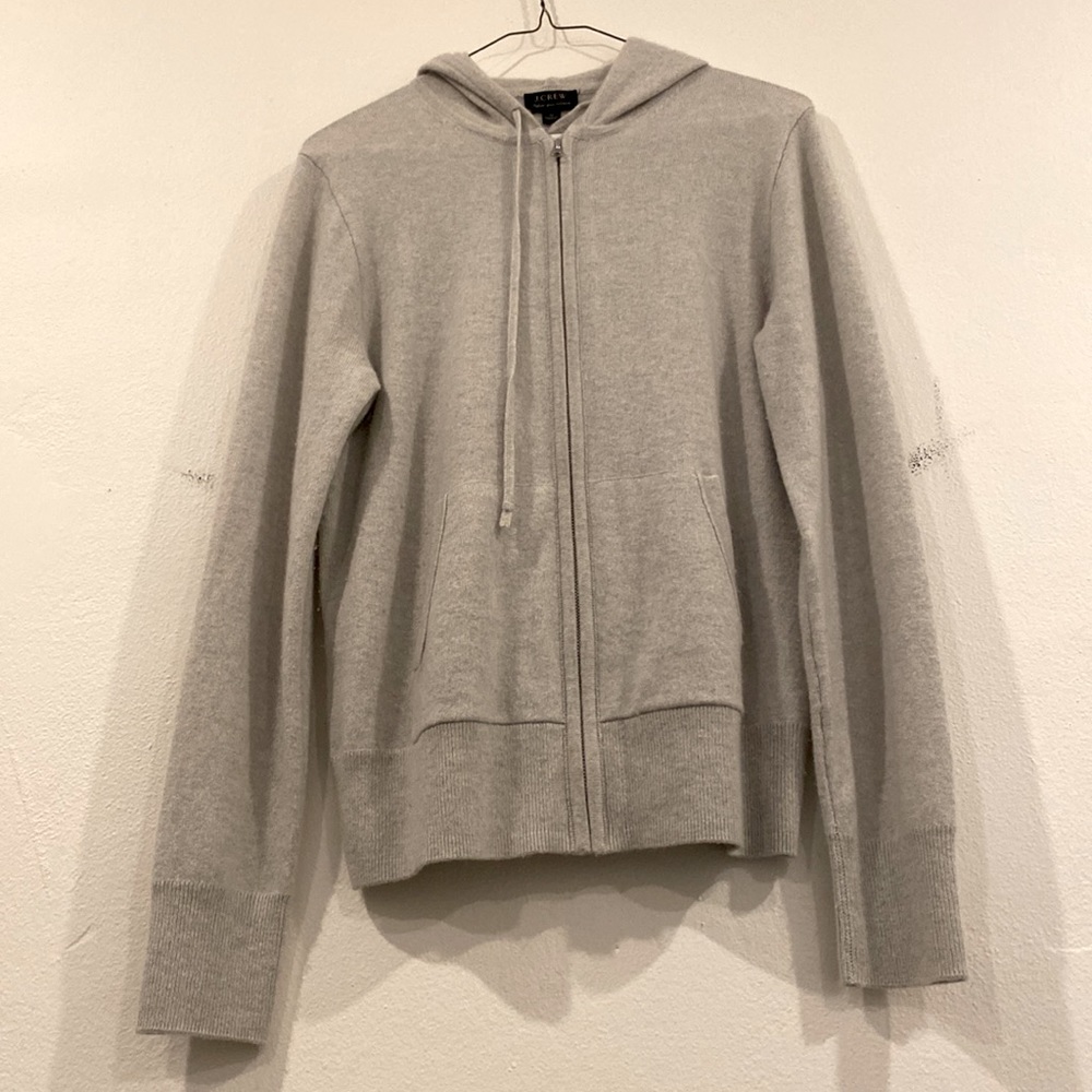 JCREW Zip-up Hoodie Cashmere
